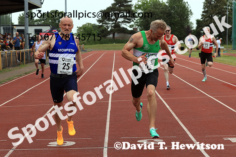 200 metres, 2025 NEMAA Track and Field, Monkton. Photo: David T. Hewitson/Sports for All Pics